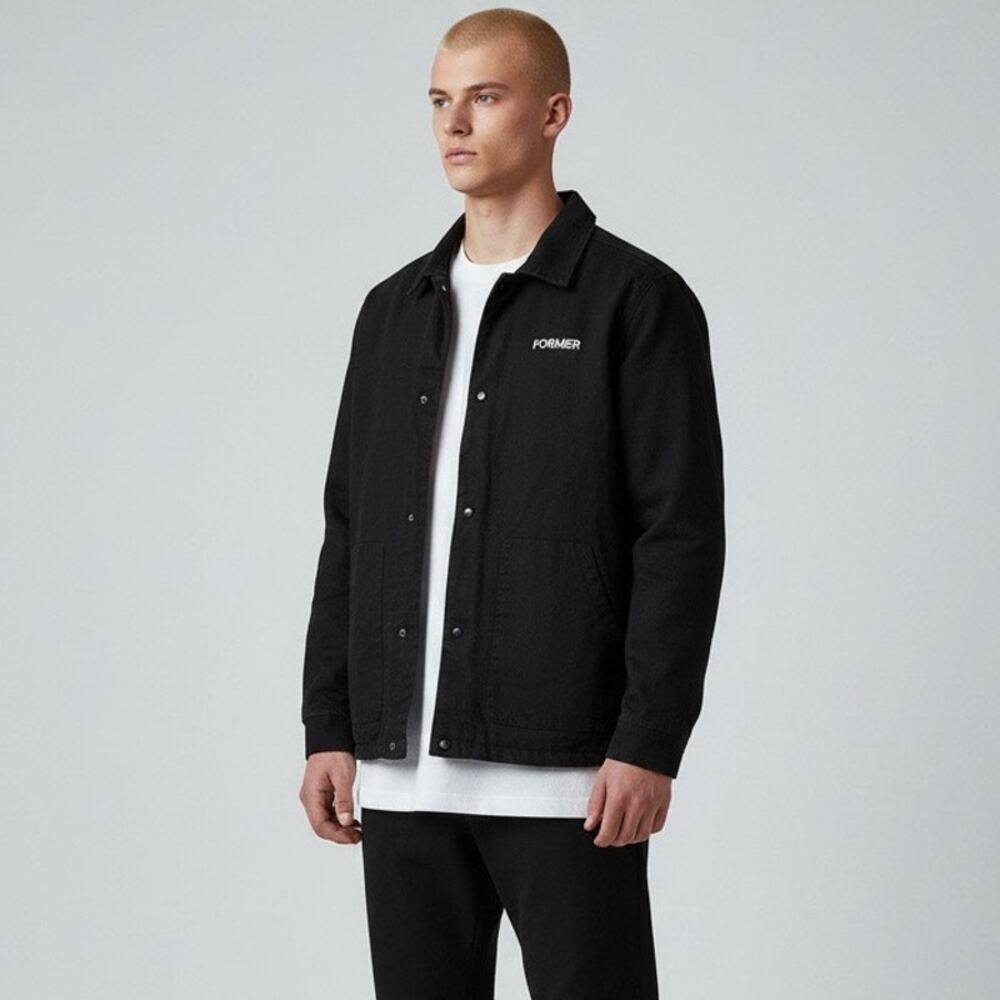 Vans X Former Collab Sherpa Lined Jacket Size Large Black